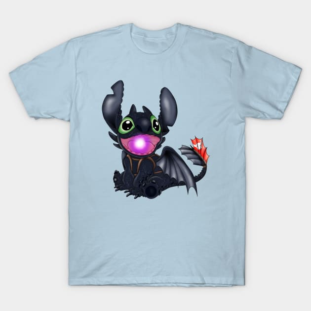 magical Night dragon T-Shirt by Hooked on